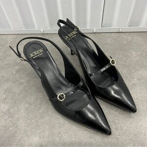 J. Crew Classic Black Pointed Heels